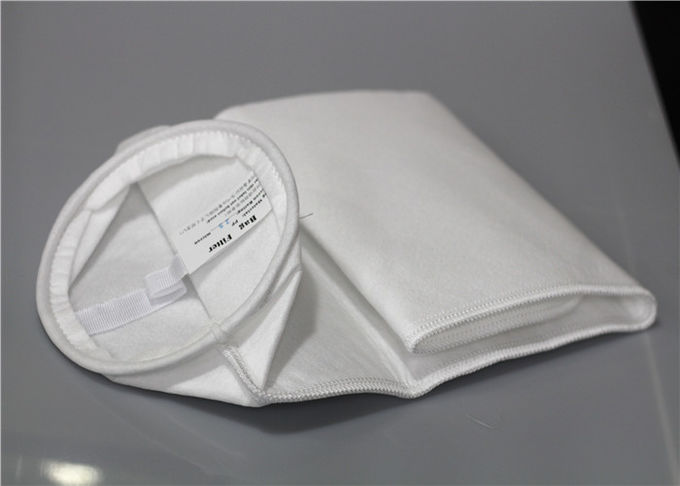 Mesh Pump Polyester Filter Bag 3D Space Inside Low Fiber Release Liquid Solid Separation