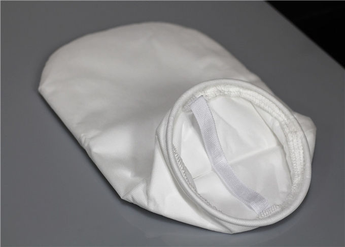 100 300 Micron Food Grade Fabric Nylon Filter Bag White Color Post Heat Setting