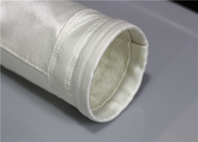 Flat High Temperature Filter Bags Heavyweight Fabric Design Strong Strength